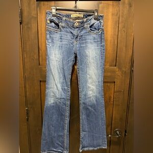 Big Star 27R jeans women’s/ladies/juniors flair distressed jeans zipper fly